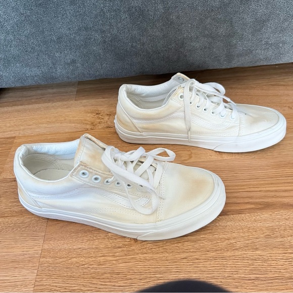 Vans White Sneakers Women’s Size 8.5 Men’s 7 - Picture 6 of 7